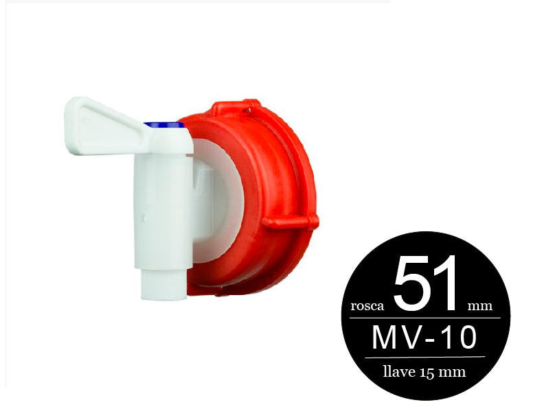 Válvula con cierre de palanca de media vuelta y sistema de auto-venteo para garrafas pequeñas con rosca de 51 mm, ideal para líquidos como agua, solventes, jabón líquido, gasolina y aceite; diseño anti goteo, flujo continuo y fácil uso. Válvula con cierre de palanca de media vuelta y sistema de auto-venteo para garrafas pequeñas con rosca de 51 mm, ideal para líquidos como agua, solventes, jabón líquido, gasolina y aceite; diseño anti goteo, flujo continuo y fácil uso.